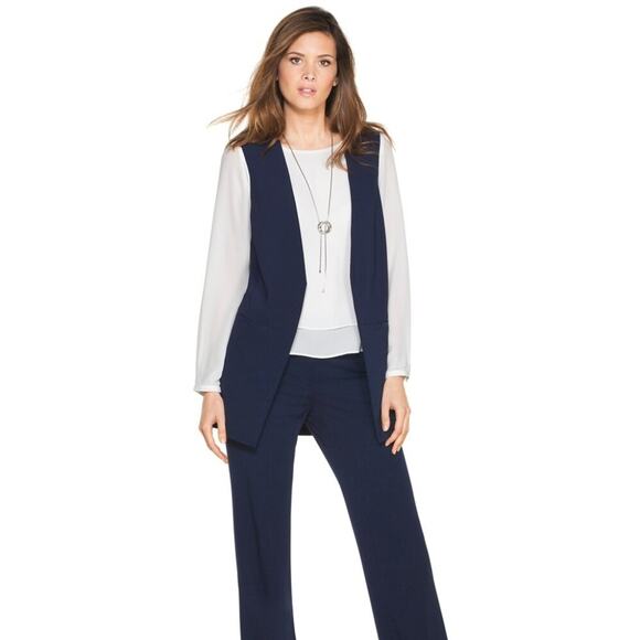 White House Black Market Open-Front Vest - Picture 2 of 9